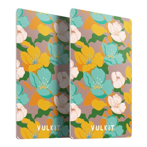 VULKIT RFID Blocking Cards, Slim RFID Card Blocker & NFC Contactless Card Protector for Your Wallet and Passport for Travel, Outdoor, Blume von VULKIT