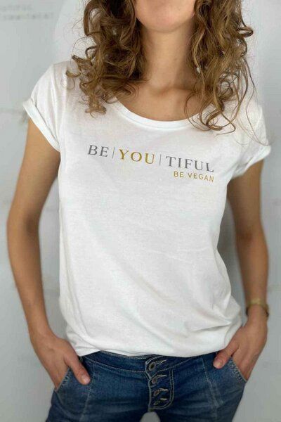 VUNDERLAND & BEAUTIFUL COMMITMENT T-Shirt BE | YOU | TIFUL weiß von VUNDERLAND
