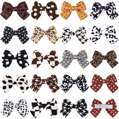 VURYAPI 19 Stück Haarspange Haarschleifen Mädchen,Baby Haarclips Haarklammern Haarspangen Schleife Haarschmuck Haar Accessoire für Mädchen Kinder aus Ripsband und Metall von VURYAPI