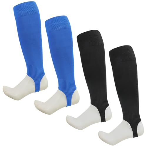 VURYAPI 2 Paar Kinder Herren Stutzen Fußballstutzen Stegstrümpfe Fußball Sleeve Fußballsocken mit Steg von VURYAPI