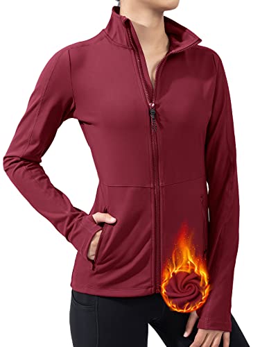 VUTRU Damen Fleece Jack Laufjacke, warm für das tägliche Training, Fitness, Laufen, Yoga von VUTRU