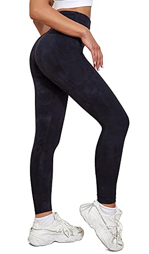 VUTRU Sport Leggings Damen 7/8 Yogahose Sportleggins für Damen High Waist Sporthose mit Taschen Schwarzgrau XS von VUTRU