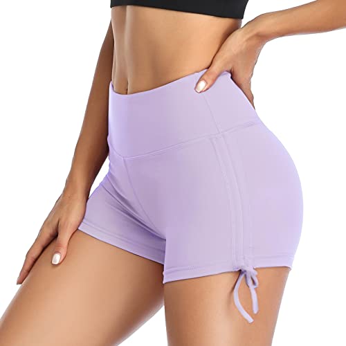 VUTRU Women's Swimming Shorts, Short high Waist Swimming Trunks, Quick Drying Swimming Trunks, Yoga Leggings Violett L von VUTRU