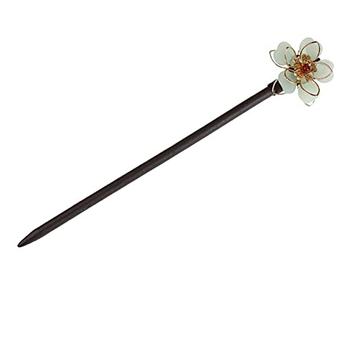 Haarstäbchen,Chinesische Haarstäbchen, Holz-Haarstäbchen for Dutts, niedliche Blumen-Haar-Essstäbchen, handgefertigt, elegante Haarnadeln, chinesische klassische Holz-Essstäbchen for Frauen, Haarzugan von VUcica