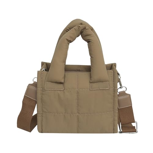 VVAULT Kleine Tragetasche für Damen, leicht, mit Reißverschlussfächern, Crossbody-Tasche für Reisen, Arbeit, Uni, dunkles kaki, 1 VVAULT Kleine Tragetasche für Damen, leicht, mit Reißverschlussfächern, Crossbody-Tasche für Reisen, Arbeit, Uni, dunkles kaki, 1 von VVAULT