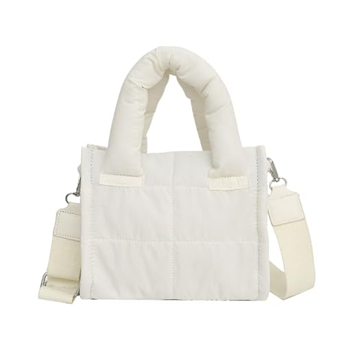 VVAULT Kleine Tragetasche für Damen, leicht, mit Reißverschlussfächern, Crossbody-Tasche für Reisen, Arbeit, Uni, weiß, 1 VVAULT Kleine Tragetasche für Damen, leicht, mit Reißverschlussfächern, Crossbody-Tasche für Reisen, Arbeit, Uni, weiß, 1 von VVAULT