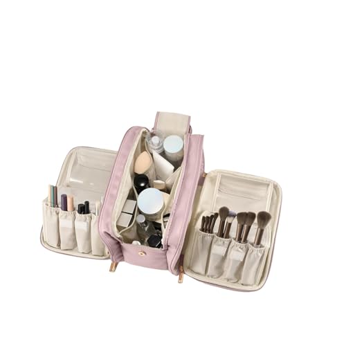 VVAULT Mehrzweck-Stand-Make-Up-Tasche， wasserdichte, Tragbare Kosmetiktasche Mit Vertikaler Öffnung Und Platz Für Pinsel Und Spiegel, Reise-Make-Up-Organizer von VVAULT