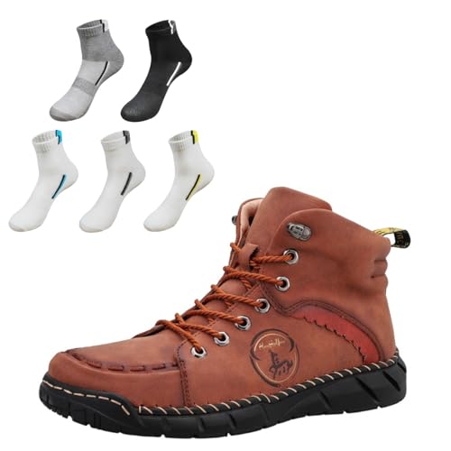 VVAULT Vilobel Herren-Arbeitsstiefel, Schlupfstiefel, Vilobel Herren-Arbeitsstiefel, Knöchelschutz, leicht, stoßdämpfend, rutschfest, braun, 40 2/3 EU VVAULT Vilobel Herren-Arbeitsstiefel, Schlupfstiefel, Vilobel Herren-Arbeitsstiefel, Knöchelschutz, leicht, stoßdämpfend, rutschfest, braun, 40 2/3 EU von VVAULT