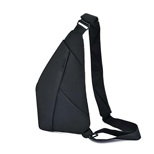 Männer Wasserdichte USB Oxford Tasche Anti-Diebstahl Tasche Multifunktions Reise Brust Pack für Männer Kleines Geschenk, D, 22*2*36CM von VVHUDA