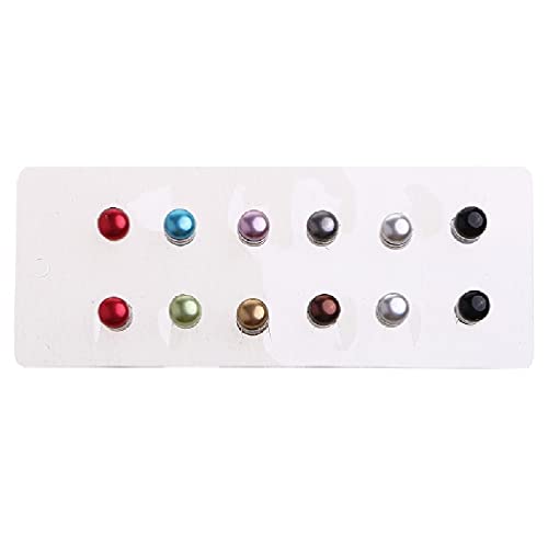 Perle Magnet Schal Brosche Magnet Knopf Brosche Perle Pin Brosche Damen 12 Stück ohne Loch Pins Brosche Magnet Schal Broschen Clip für Frauen von VVXXMO