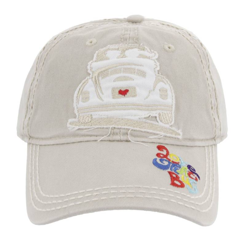 VW Collection by BRISA Baseball Cap Volkswagen Kappe "Love that Bug" beige Kopfbedeckung mit Käfer Motiv von VW Collection by BRISA