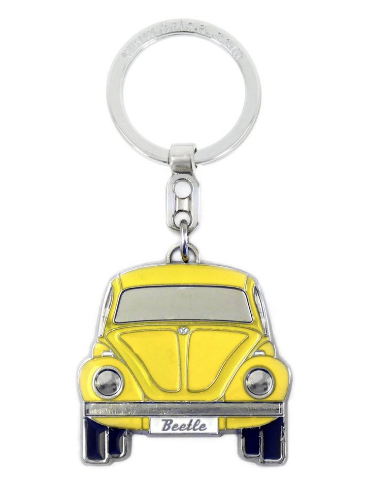 VW Collection by BRISA Schlüsselanhänger VW Käfer Schlüsselring aus Metall, in Gelb, Softemaille/Vernickelt VW Collection by BRISA Schlüsselanhänger VW Käfer Schlüsselring aus Metall, in Gelb, Softemaille/Vernickelt von VW Collection by BRISA