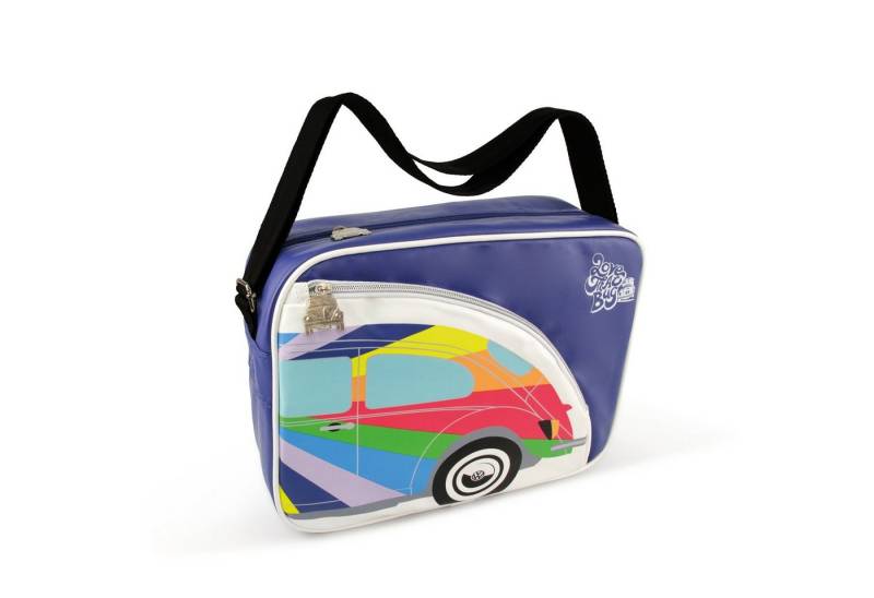 VW Collection by BRISA Schultertasche Volkswagen Umhängetasche, im VW Käfer Design, Freizeittasche mit coolen Reißverschlüssen von VW Collection by BRISA
