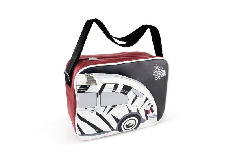 VW Collection by BRISA Schultertasche Volkswagen Umhängetasche, im VW Käfer Design, Freizeittasche mit coolen Reißverschlüssen von VW Collection by BRISA