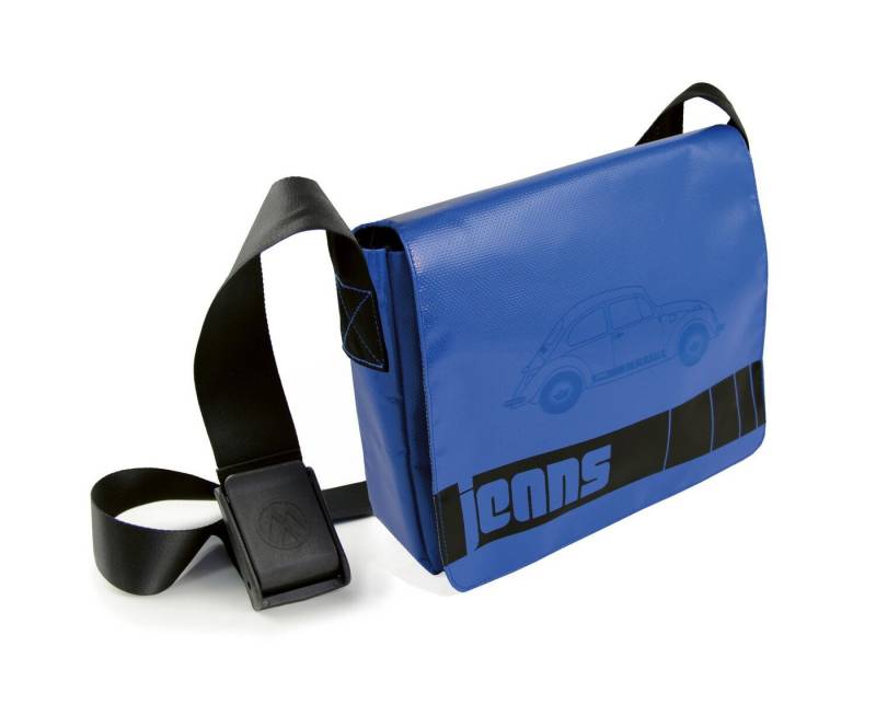VW Collection by BRISA Schultertasche Volkswagen Umhängetasche mit VW Käfer-Motiv (1 Stück, 1-tlg., für alle VW Fans), blaue Laptoptasche mit gepolstertem Fach, 28 x 23 x 17 cm von VW Collection by BRISA