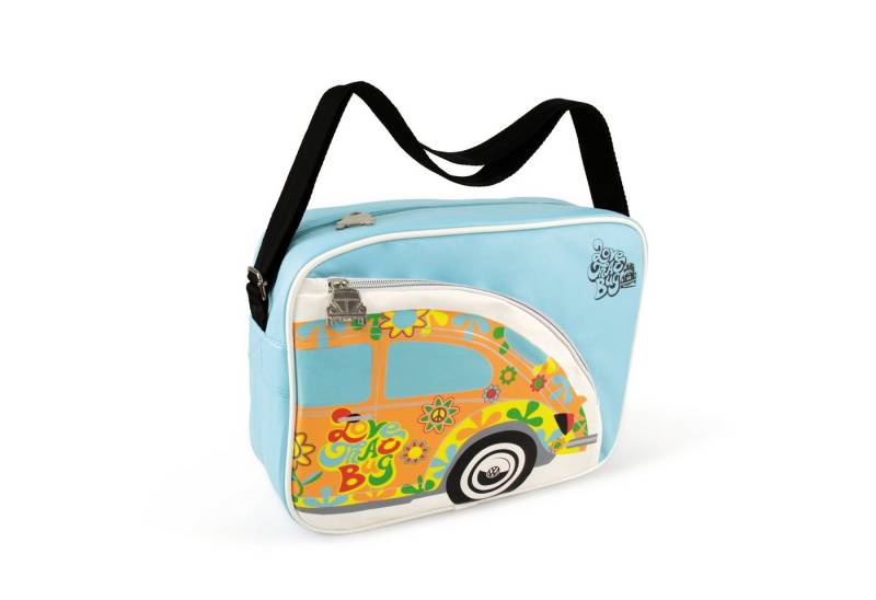 VW Collection by BRISA Schultertasche Volkswagen Umhängetasche, im VW Käfer Design, Freizeittasche mit coolen Reißverschlüssen von VW Collection by BRISA