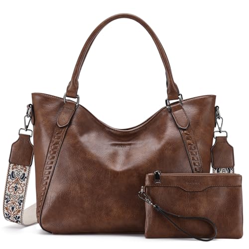 VX VONXURY Handtasche Damen, Pu Leder Hobo Tasche Elegant Umhängetasche Mittelgroß Schultertasche Geldbörse Shopper für Frauen von VX VONXURY