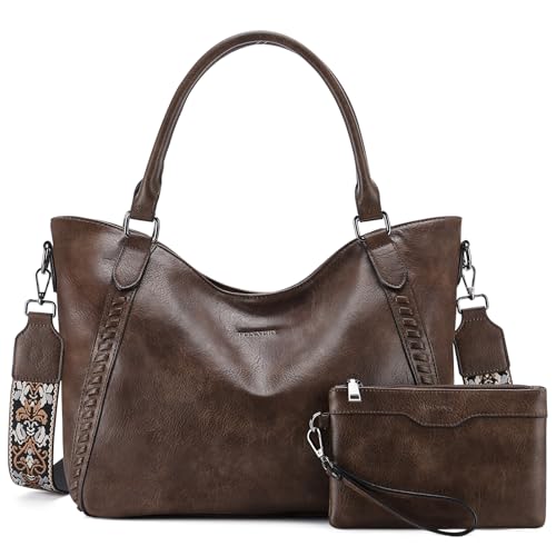 VX VONXURY Handtasche Damen, Pu Leder Hobo Tasche Elegant Umhängetasche Mittelgroß Schultertasche Geldbörse Shopper für Frauen von VX VONXURY