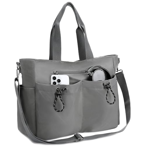 VX VONXURY Tote Bag Umhängetasche Damen Mittelgroß Handtasche mit Mehrfachtaschen Arbeitstasche Shopper Schultertasche Crossbody Bag für Universität Reisen Gym von VX VONXURY