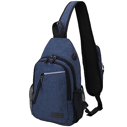 VX VONXURY Schultertasche Herren, Leichte Sling Bag Brusttasche, Anti-Diebstahl Umhängetasche Herren Klein, Mehrzweck Bauchtasche Crossbody Bag, für Reisen, Wandern, Outdoorsport von VX VONXURY