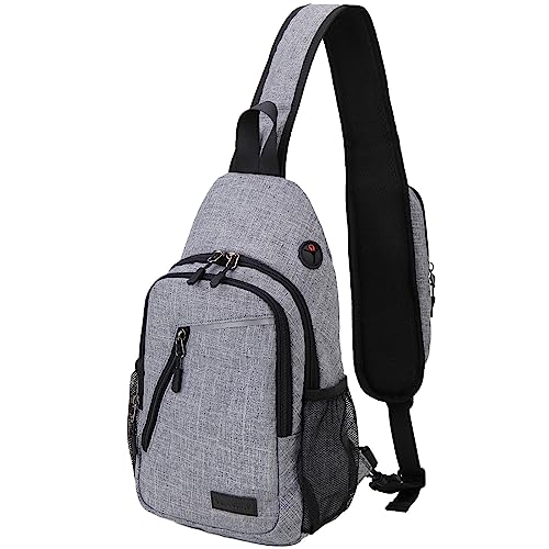 VX VONXURY Schultertasche Herren, Leichte Sling Bag Brusttasche, Anti-Diebstahl Umhängetasche Herren Klein, Mehrzweck Bauchtasche Crossbody Bag, für Reisen, Wandern, Outdoorsport von VX VONXURY