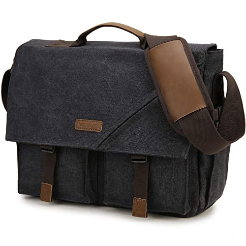 VX VONXURY Umhängetasche für Männer, Leicht Wasserfeste 15,6-Zoll-Laptoptasche Schule Büro Messenger Bag von VX VONXURY