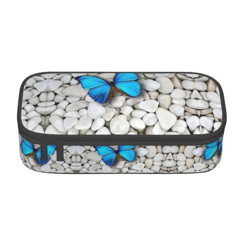 VXXNlnn Bunte handgezeichnete Kunst mit Pfeil-Druck im Boho-Stil – Mehrzweck-Stift-Organizer, Schreibwarentasche, perfekt für Schule, Büro und Reisen, Schmetterling und Stein., Einheitsgröße von VXXNlnn