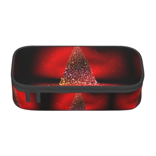 VXXNlnn Bunte handgezeichnete Kunst mit Pfeil-Druck im Boho-Stil – Mehrzweck-Stift-Organizer, Schreibwarentasche, perfekt für Schule, Büro und Reisen, Weihnachtsbaum, glitzernd, Einheitsgröße von VXXNlnn