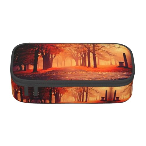 VXXNlnn Federmäppchen mit Flagge von Simbabwe – Mehrzweck-Stift-Organizer, Schreibwaren-Tasche, perfekt für Schule, Büro und Reisen, Herbst Schöner Herbst, Einheitsgröße, Schulranzen von VXXNlnn