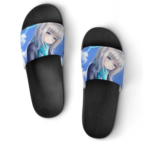 Damen Schlappen Süßes Mädchen Badeschuhe rutschfest Badeschlappen Hausschuhe Slides Sandalen Slippers von VYJLOO