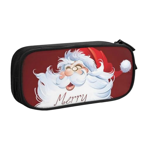 VYONNE Federmäppchen für Schule, Büro, Weihnachten, großes Fassungsvermögen, Federmäppchen für Studenten, Schreibwaren, Stiftebox mit glattem Reißverschluss, tragbarer Bleistift, Schwarz , von VYONNE