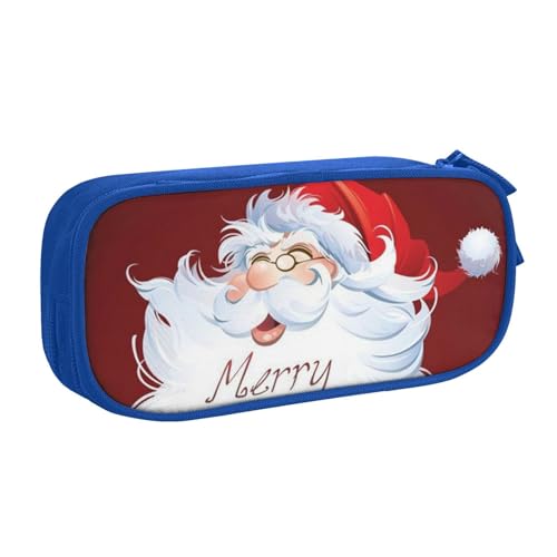 VYONNE Federmäppchen für Schule, Büro, Weihnachten, großes Fassungsvermögen, Federmäppchen für Studenten, Schreibwaren, Stiftebox mit glattem Reißverschluss, tragbarer Bleistift, blau, Einheitsgröße, von VYONNE