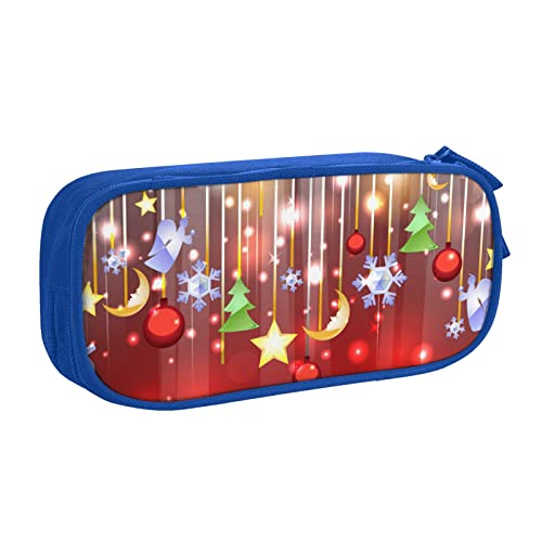VYONNE Tasche für Schule, Bürobedarf, Frohe Weihnachten, großes Fassungsvermögen, Federmäppchen für Studenten, Schreibwaren, Stiftebox, Schreibtisch mit glattem Reißverschluss, tragbarer Bleistift, von VYONNE