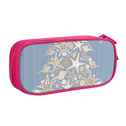 VYONNE Tasche für Schule, Bürobedarf, Muscheln, Weihnachten, großes Fassungsvermögen, Federmäppchen für Studenten, Schreibwaren, Stiftebox, Schreibtisch mit glattem Reißverschluss, tragbarer von VYONNE