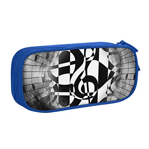 VYONNE Tasche für Schule, Bürobedarf, Musik-Notenschlüssel, großes Fassungsvermögen, Federmäppchen für Studenten, Schreibwaren, Stiftebox, Schreibtisch mit glattem Reißverschluss, tragbarer Bleistift, von VYONNE