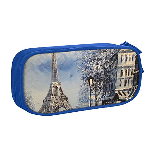 VYONNE Tasche für Schule, Bürobedarf, romantischer Pariser Eiffelturm, großes Fassungsvermögen, Federmäppchen für Studenten, Schreibwaren, Bleistiftbox, Schreibtisch mit glattem Reißverschluss, von VYONNE
