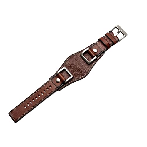 VYSLZ Echtes Leder Uhrenarmbänder für fossile JR1157 Watch Band Zubehör Vintage Style Gürtel mit Edelstahlgelenk mit hoher Menge 24 mm, 24mm, agate von VYSLZ