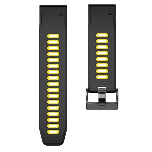 VYSLZ Für Fenix ​​7S Uhrenarmband/Fenix ​​6S Uhrenarmband 20 mm Silikon-Uhrenarmbänder Ersatz für Fenix ​​5S/Fenix ​​6S Pro/Fenix ​​7S Pro Uhrenarmbänder(Black-Grey) von VYSLZ