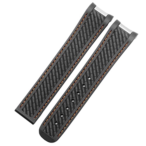 VYSLZ Für Omega Seamaster 300 AT150 Aqua Terra Ultra Light 8900 Serie 20mm Kieselgel Uhrband(Antique Black) von VYSLZ