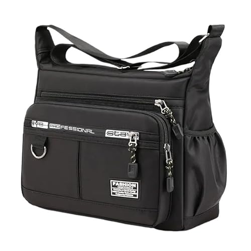 VYSLZ Herren-Umhängetasche, einzelne Schultertasche, große Kapazität, Aufbewahrungstasche, modisch, mehrere Taschen, Business-Crossbody-Tasche, Schwarz , Einheitsgröße VYSLZ Herren-Umhängetasche, einzelne Schultertasche, große Kapazität, Aufbewahrungstasche, modisch, mehrere Taschen, Business-Crossbody-Tasche, Schwarz , Einheitsgröße von VYSLZ