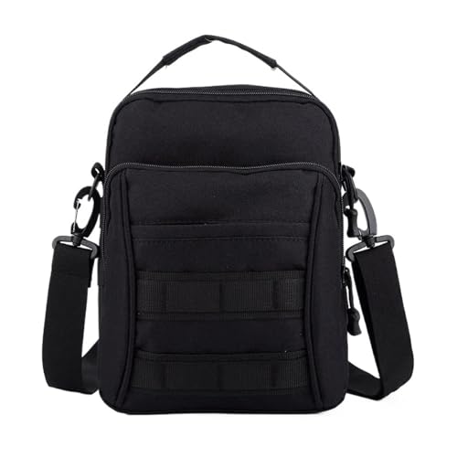 VYSLZ Schultertasche, Kuriertasche, Bauchtasche, taktische Molle-Tasche, wasserdicht, für Herren und Damen, multifunktional, Camping, Wandern, Schwarz , Einheitsgröße VYSLZ Schultertasche, Kuriertasche, Bauchtasche, taktische Molle-Tasche, wasserdicht, für Herren und Damen, multifunktional, Camping, Wandern, Schwarz , Einheitsgröße von VYSLZ