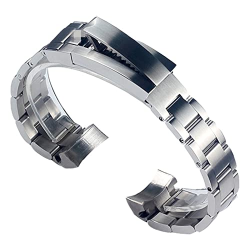 VYSLZ Uhrenzubehör Band FÜR Rolex-Uhren Herren Green Water Ghost GMT SUB Uhrenarmband Feinabstimmung Stahlschnalle Armband 20 mm 21 mm(20mm) von VYSLZ