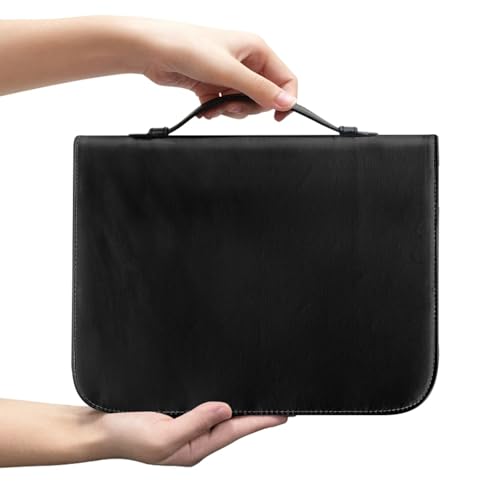 VYXARNA Bibelhüllen, Bibelhalter für Damen und Herren, personalisierbar, Bibelträgertasche, fügen Sie Ihr Foto/Bild/Logo/Text hinzu, personalisierte Bibelschutztaschen aus PU-Leder mit Griff, Schwarz VYXARNA Bibelhüllen, Bibelhalter für Damen und Herren, personalisierbar, Bibelträgertasche, fügen Sie Ihr Foto/Bild/Logo/Text hinzu, personalisierte Bibelschutztaschen aus PU-Leder mit Griff, Schwarz von VYXARNA