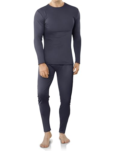 VZV Thermounterwäsche Herren Funktionsunterwäsche Skiunterwäsche Herren Winter Thermowäsche Set Warm Weich Funktionswäsche Atmungsaktiv Thermo Unterwäsche Thermounterhemd Thermounterhose von VZV