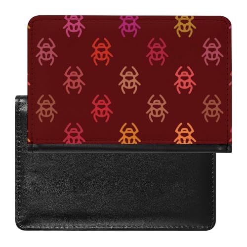 Herren Damen Alt-Ägypten Reisepasshülle Retro Wasserdicht Passport Holder, PU Leder Reisepass Wallet Organizer, Multifunktionale Langlebige Passport-Halter Abdeckung ( Color : A19 , Size : 14.7x9.8 cm von VZXATYOP