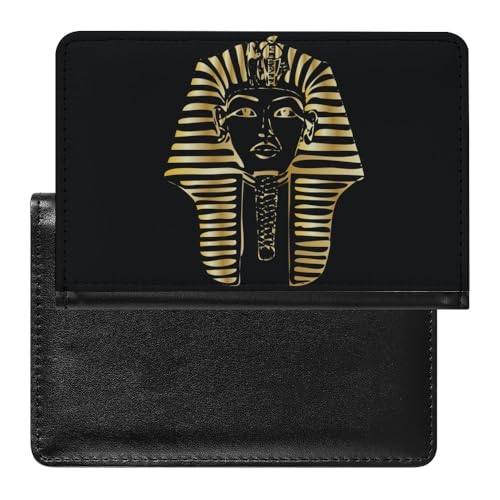 Unisex Erwachsene Altes Ägypten Schlanke Neuheit Passport Holder, Brieftaschenetui Reise Essentials, Tragbare Pass und Impfkartenhülle, für Frauen Männer, Reisepasshülle ( Color : A2 , Size : 14.7x9.8 von VZXATYOP