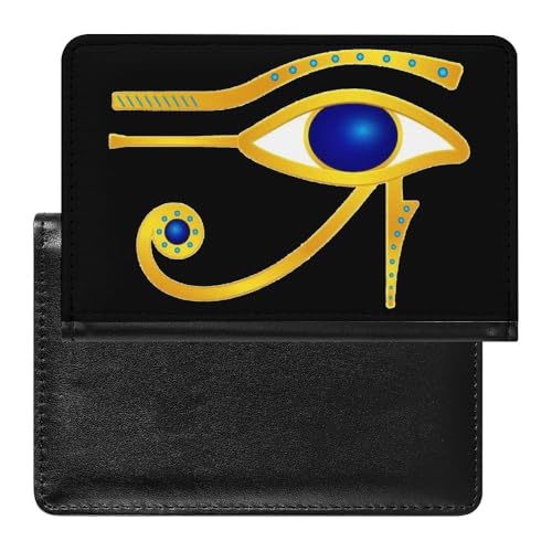 Unisex Erwachsene Altes Ägypten Schlanke Neuheit Passport Holder, Brieftaschenetui Reise Essentials, Tragbare Pass und Impfkartenhülle, für Frauen Männer, Reisepasshülle ( Color : A29 , Size : 14.7x9. von VZXATYOP