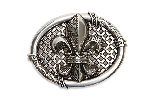 VaModa Gürtelschließe 4,0 cm | Wechselschließe Gürtelschnalle Buckle 40mm | Modell 'Lilie Paisley' | Gürtelschließe für Wechselgürtel von VaModa