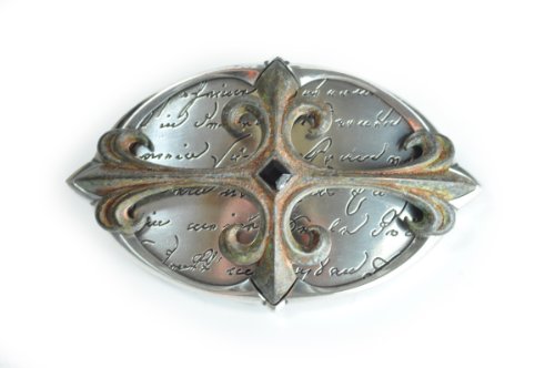 VaModa Gürtelschließe 4,0 cm | Wechselschließe Gürtelschnalle Buckle 40mm | Modell Used Kreuz | Gürtelschließe für Wechselgürtel von VaModa