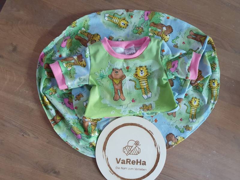 Sommerkleid Für Kinder Mit Muster Bär Und Tiere Aus Janosch Größe 92 - 104 von VaReHaDesign